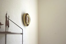 画像4: ANKRA 木と真鍮のアンティーク掛け時計 (4)