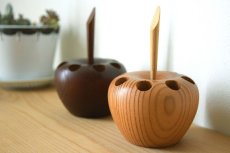 画像6: 木製のリンゴの置物 (6)