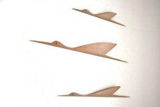 画像1: 鳥の壁掛けオブジェ3個セット (1)