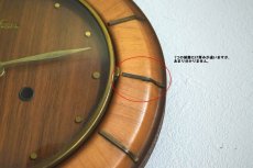 画像8: SchwebeAnker 木と真鍮のアンティーク掛け時計 (8)