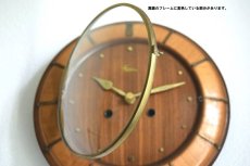 画像6: SchwebeAnker 木と真鍮のアンティーク掛け時計 (6)