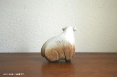 画像2: 陶器の羊の置物 フィギュア　 (2)