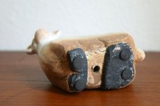 画像6: 陶器の羊の置物 フィギュア　 (6)