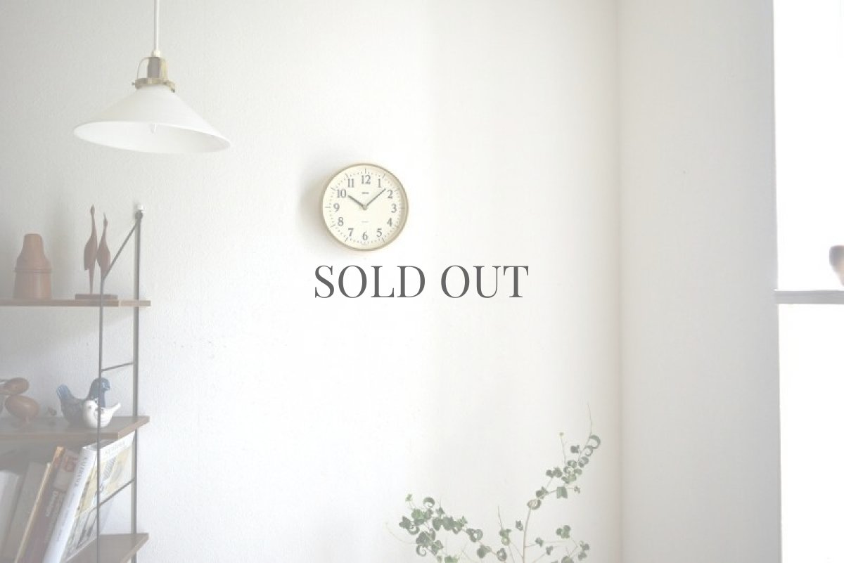 画像4: Smiths ガラスと真鍮の壁掛け時計 (4)