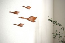 画像4: 鳥の壁掛けオブジェ4個セット (4)