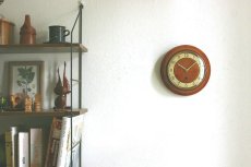 画像3: 木と真鍮の壁掛け時計 (3)