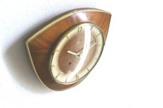 画像3: Hermle チークと真鍮の壁掛け時計 (3)