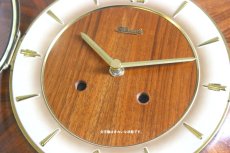 画像7: Hermle チークと真鍮の壁掛け時計 (7)