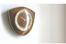 画像2: Hermle チークと真鍮の壁掛け時計 (2)