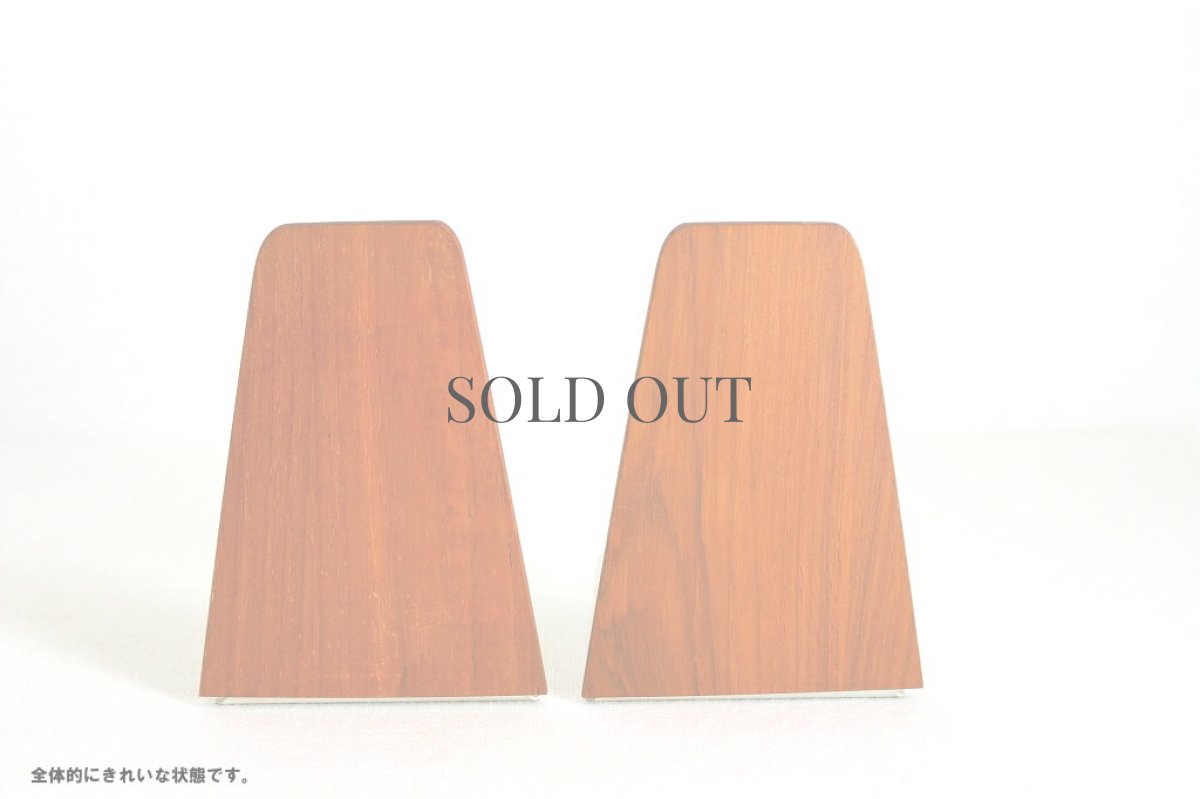 画像2: チークのブックエンド2個セット (2)