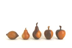 画像5: 木製のりんごの置物 (5)
