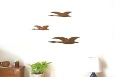 画像2: 鳥の壁掛けオブジェ3個セット (2)