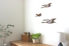 画像3: 鳥の壁掛けオブジェ3個セット (3)