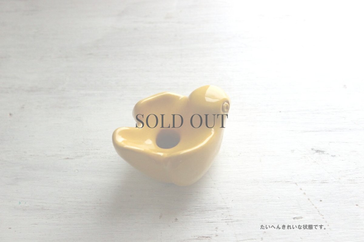 画像2: Upsala Ekeby 陶器の鳥のキャンドルスタンド (2)