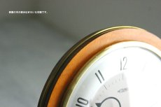 画像4: Metamec 木と真鍮の置き時計 (4)