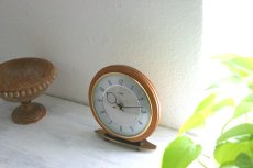 画像10: Metamec 木と真鍮の置き時計 (10)