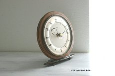 画像2: Metamec 木と真鍮の置き時計（ガラスカバーなし） (2)