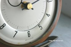 画像6: Metamec 木と真鍮の置き時計（ガラスカバーなし） (6)