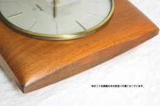 画像9: Junghans チークと真鍮の壁掛け時計 (9)