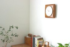 画像14: Junghans チークと真鍮の壁掛け時計 (14)