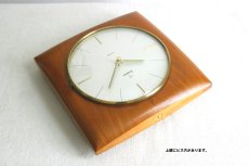 画像5: Junghans チークと真鍮の壁掛け時計 (5)