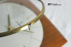 画像7: Junghans チークと真鍮の壁掛け時計 (7)