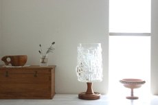 画像2: Smalandshyttan ガラスと木のテーブルランプ (2)