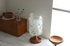 画像4: Smalandshyttan ガラスと木のテーブルランプ (4)