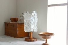 画像3: Smalandshyttan ガラスと木のテーブルランプ (3)