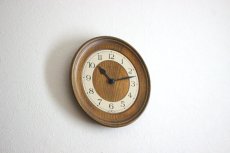 画像8: ヴィンテージ アンティーク ミッドセンチュリー レトロ ドイツ Junghans 木製の壁掛け時計 (8)