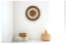 画像10: ヴィンテージ アンティーク ミッドセンチュリー レトロ ドイツ Junghans 木製の壁掛け時計 (10)