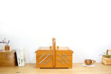 画像10: 木製ソーイングボックス (10)