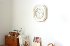 画像7: ヴィンテージ アンティーク ミッドセンチュリー レトロ ドイツ Dugena 陶器の壁掛け時計 (7)