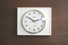 画像1: ヴィンテージ アンティーク ミッドセンチュリー レトロ ドイツ Junghans 陶器の壁掛け時計 (1)