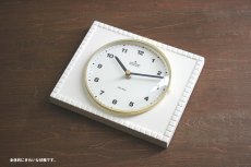 画像2: ヴィンテージ アンティーク ミッドセンチュリー レトロ ドイツ Junghans 陶器の壁掛け時計 (2)