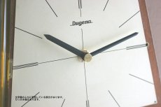 画像7: ヴィンテージ アンティーク ミッドセンチュリー レトロ ドイツ Dugena チークと真鍮の置き時計 (7)