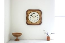 画像11: ヴィンテージ アンティーク ミッドセンチュリー レトロ ドイツ STAIGER 陶器の壁掛け時計 (11)