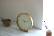 画像12: ヴィンテージ アンティーク ミッドセンチュリー レトロ ドイツ KIENZLE 真鍮製の置き時計 (12)