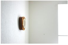 画像15: ヴィンテージ アンティーク ミッドセンチュリー レトロ 木製 ドイツ Garant チーク 壁掛け時計 (15)