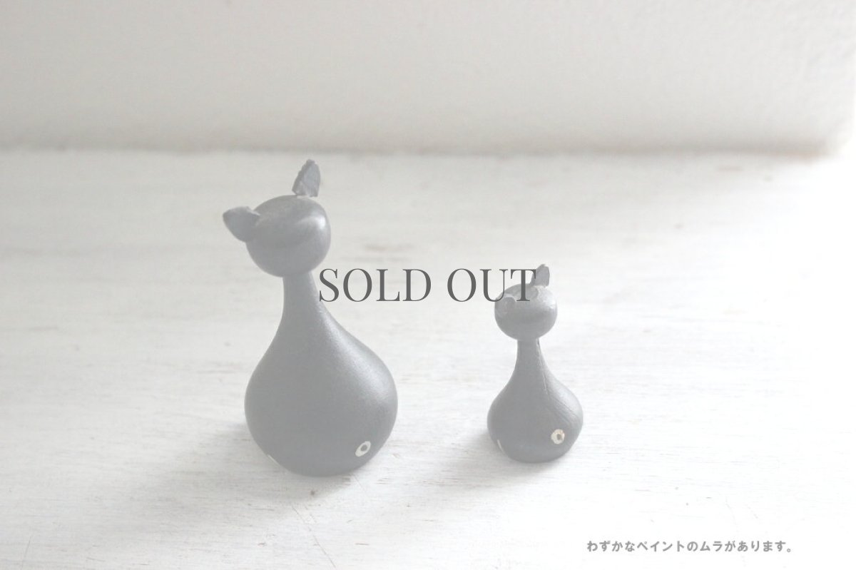 画像4: 木製のネコのフィギュア 2個セット (4)