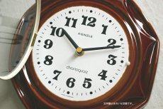 画像3: ミッドセンチュリー レトロ ドイツ製 KIENZLE 陶器の壁掛け時計 (3)