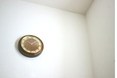 画像12: ヴィンテージ アンティーク ミッドセンチュリー レトロ 木製 ドイツ Muhlheim 木製 壁掛け時計 (12)