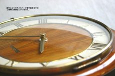 画像3: ヴィンテージ アンティーク ミッドセンチュリー レトロ 木製 ドイツ Muhlheim 木製 壁掛け時計 (3)
