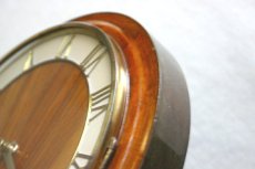 画像7: ヴィンテージ アンティーク ミッドセンチュリー レトロ 木製 ドイツ Muhlheim 木製 壁掛け時計 (7)