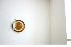 画像13: ヴィンテージ アンティーク ミッドセンチュリー レトロ 木製 ドイツ Muhlheim 木製 壁掛け時計 (13)