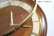 画像4: ヴィンテージ アンティーク ミッドセンチュリー レトロ 木製 ドイツ Muhlheim 木製 壁掛け時計 (4)