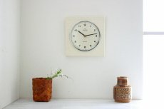 画像13: ミッドセンチュリー レトロ ドイツ Junghans 陶器の壁掛け時計 (13)