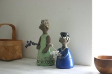 画像8: 北欧ヴィンテージ Elbogen keramik 陶器のお人形のフラワーベース（花器） (8)