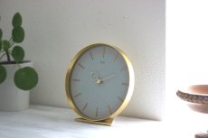 画像10: ヴィンテージ アンティーク ミッドセンチュリー レトロ ドイツ KIENZLE 真鍮製の置き時計 (10)