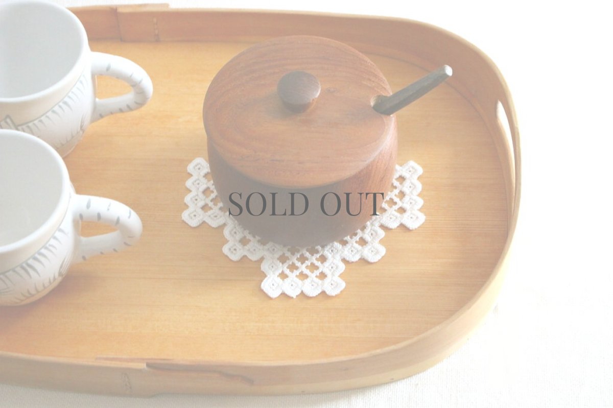 画像11: 北欧ヴィンテージ雑貨　STAKO チークのふた付きポット ガラスボウル付 (11)